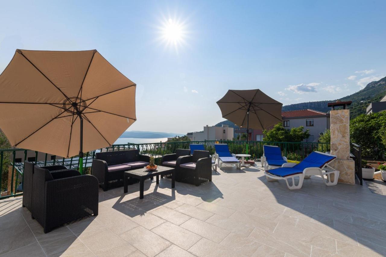Navis Sea View Apartment With Pool Makarska Buitenkant foto