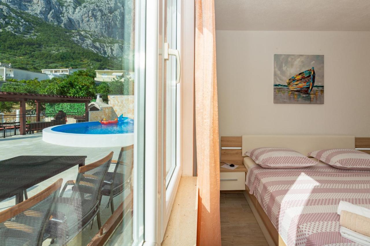 Navis Sea View Apartment With Pool Makarska Buitenkant foto